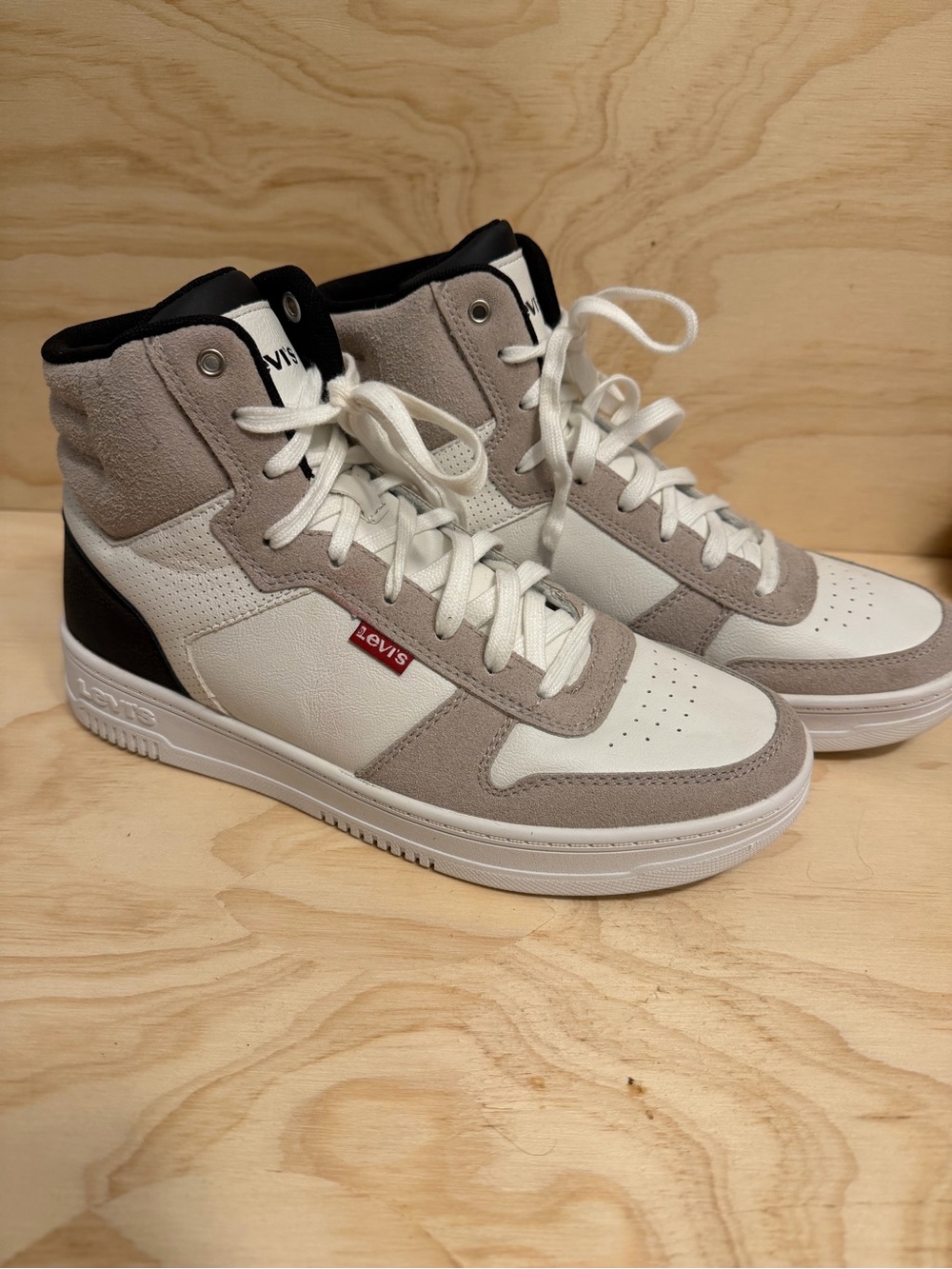 Levi's Women’s High-Top Sneakers in White, Gray and Black